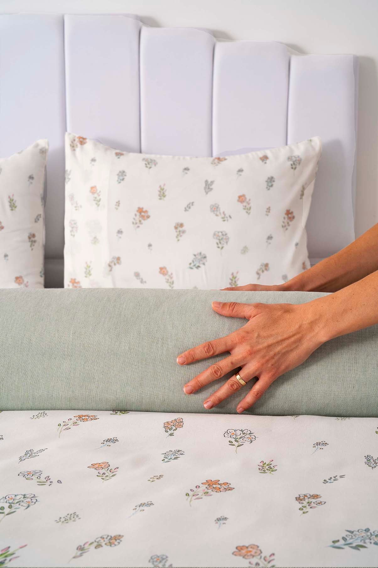 Blush Polycotton Double Size Duvet Cover Set, Zipper, 200×215 cm, 3-Piece