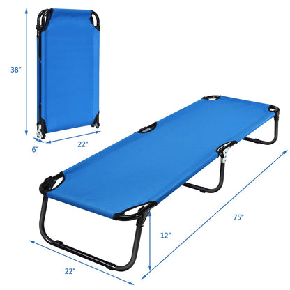 Folding Camping Cot, Heavy Duty Collapsible Foldable Bed