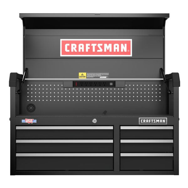 2000 Series 40.5-in W x 24.7-in H 6-Drawer Steel Tool Chest (Black)
