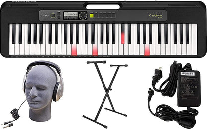 Casio - LK-S250 PPK 61-Key Premium Keyboard Pack - Black
