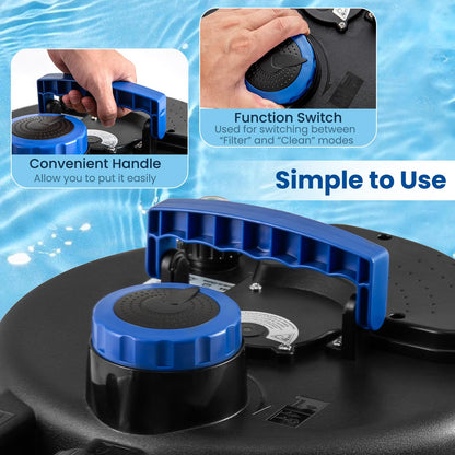 Bio Pressure Pond Filter with 13W UV-C Light, 2642 GPH Pond Filter System with Bio Balls