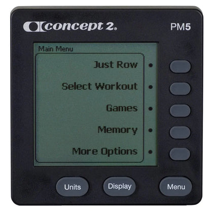 Concept2 Model D Indoor Rowing Machine with PM5 Display Light - Gray