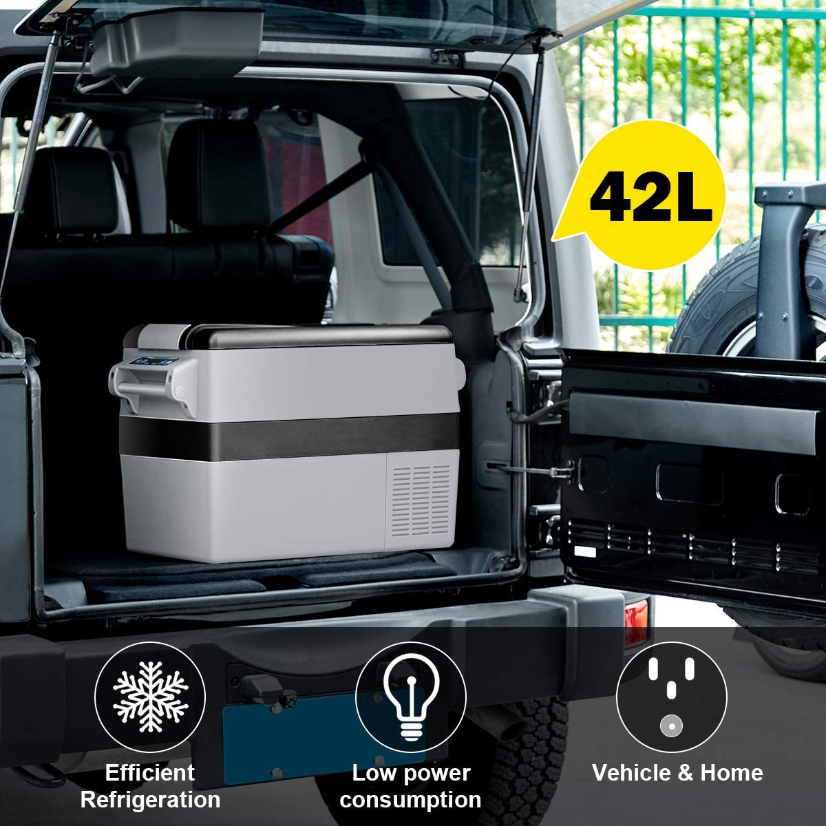 44 Quart Portable Refrigerator/Freezer Compact Vehicle Car