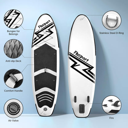 Premium Stand Up Paddle Board, Yoga Board with Durable SUP Accessories & Carry Bag | Wide Stance, Surf Control, Non-Slip Deck, Leash, Paddle and Pump for Youth & Adult