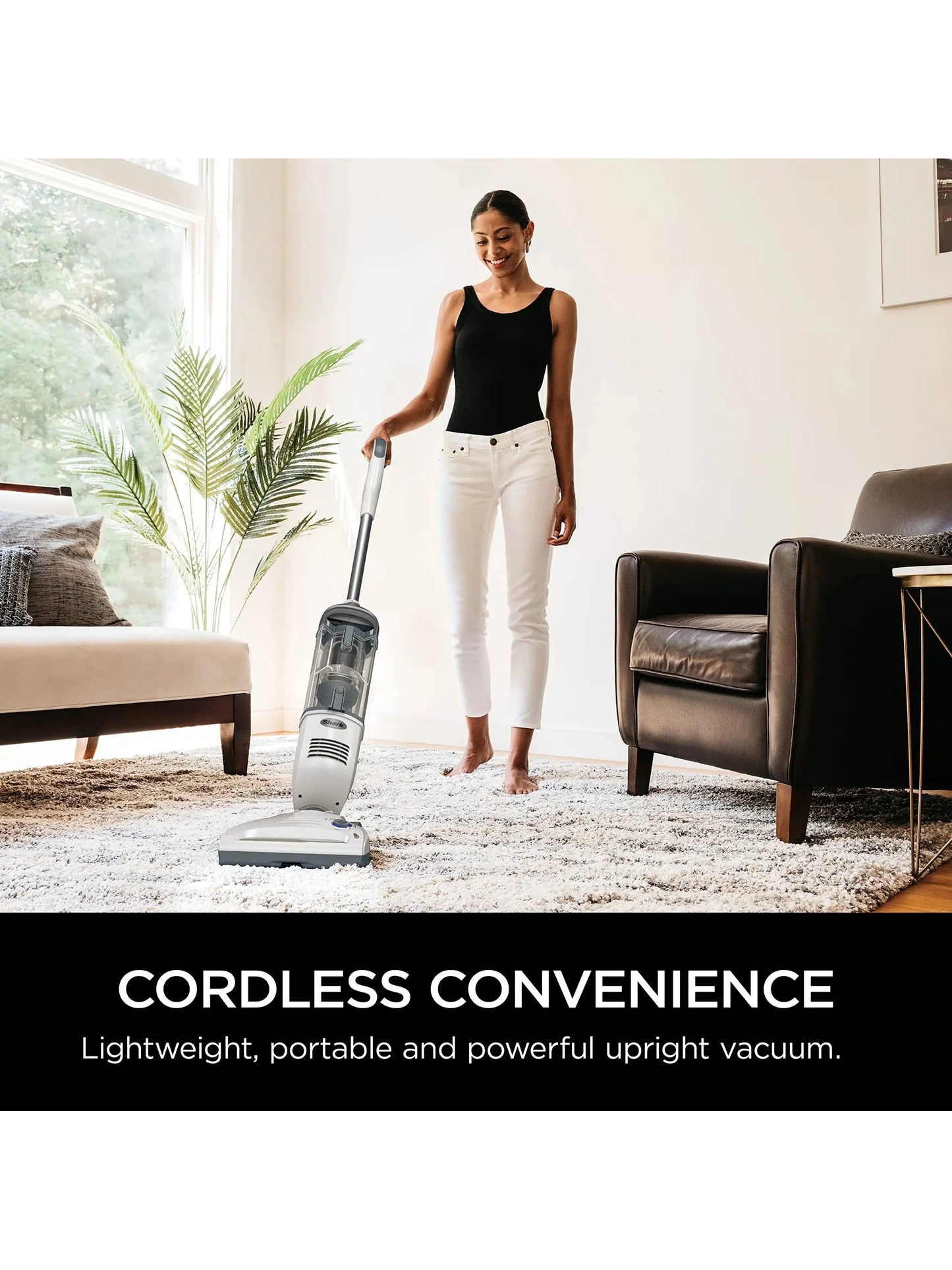 Shark SV1106 Navigator Freestyle Upright Bagless Cordless Stick Vacuum for Carpet, Hard Floor and Pet with XL Dust Cup and 2-Speed Brushroll, White/Grey