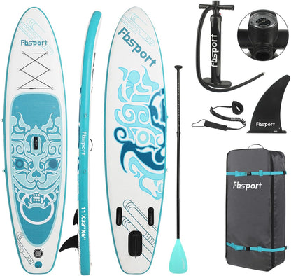 Premium Stand Up Paddle Board, Yoga Board with Durable SUP Accessories & Carry Bag | Wide Stance, Surf Control, Non-Slip Deck, Leash, Paddle and Pump for Youth & Adult