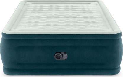 Intex Dura-Beam 24 Pillowtop Air Mattress, with Built-in Pump, Queen