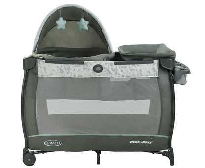 Graco Pack 'n Play Close2Baby Bassinet Playard Features Portable Bassinet Diaper Changer and More, Derby