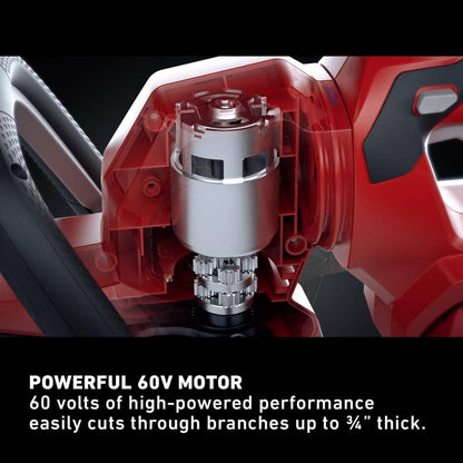 51840 Flex-Force 24 in. 60V Max Lithium-Ion Cordless Hedge Trimmer   2.5 Ah Battery and Charger Included