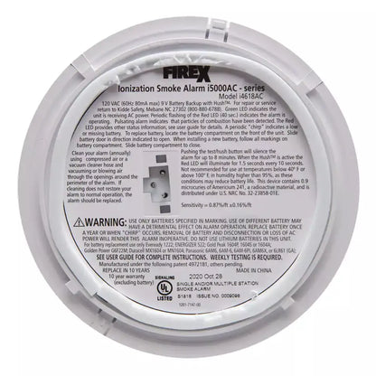 Kidde i4618 4-Pack Hardwired Smoke Alarm with Ionization Sensor, 120V AC, 9V Battery Backup