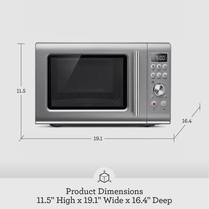 Breville BMO650SIL1BUC1 Compact Countertop Microwave