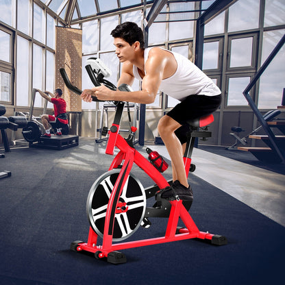 Indoor Cycling Bike, Stationary Bicycle Exercise Bike with Flywhee