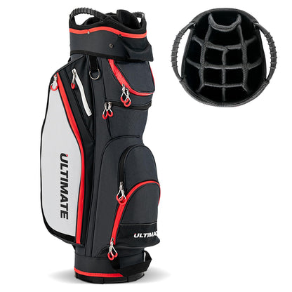 Golf Cart Bag with 14-Way Dividers, Lightweight Portable Golf Club Bag
