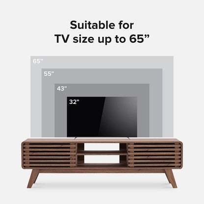 mopio Ensley 59" Walnut TV Stand for 55/60/65 inch TV