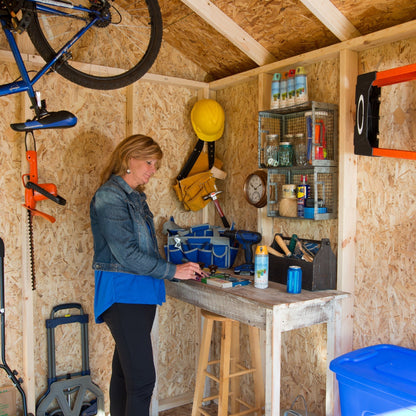 Handy Home Products Beachwood 10 ft. x 12 ft. Wood Storage Shed (Floor Included)