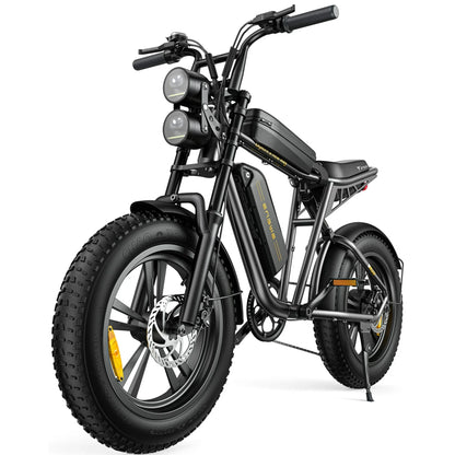 AKEZ Electric Bike for Adults 1000W 28mph Moped Ebike with 48V 13A Removable Battery, Up to 94 Miles All Terrain Off Road E-Bike with 20*4.0 Fat Tire,Full Suspension,7-Speed UL Certified
