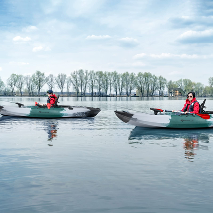 Sit-on-Top Fishing Kayaks for Adults, 9.7 FT One Person Recreational Touring Kayak