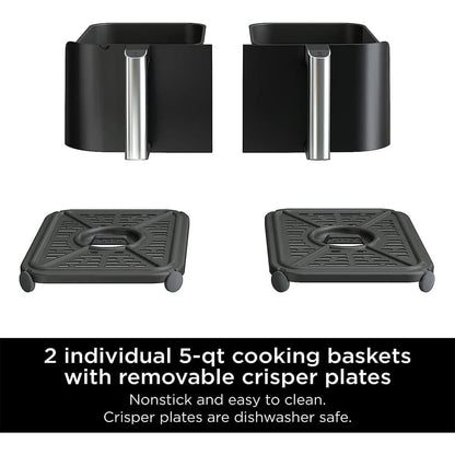 Ninja DZ550 Foodi 10 Quart 6-in-1 DualZone