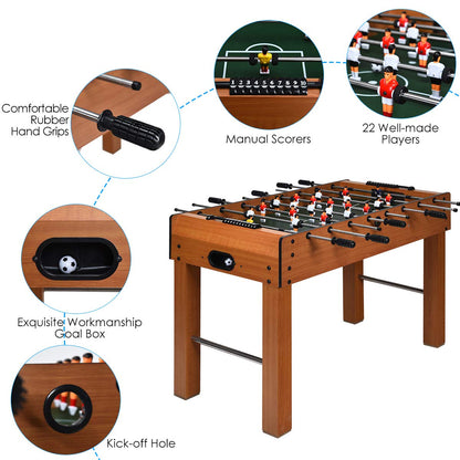 48" Foosball Table, Easy-Assemble Soccer Game Table