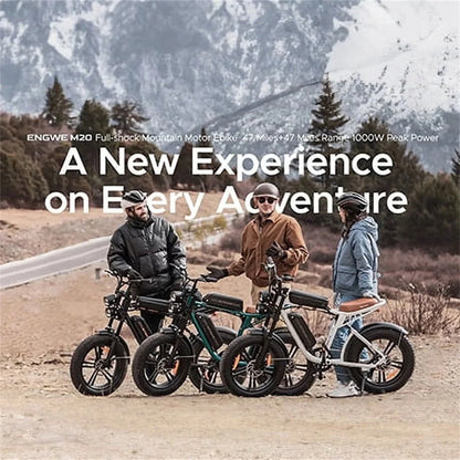 AKEZ Electric Bike for Adults 1000W 28mph Moped Ebike with 48V 13A Removable Battery, Up to 94 Miles All Terrain Off Road E-Bike with 20*4.0 Fat Tire,Full Suspension,7-Speed UL Certified