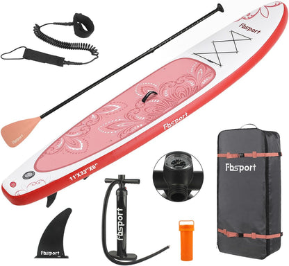 Premium Stand Up Paddle Board, Yoga Board with Durable SUP Accessories & Carry Bag | Wide Stance, Surf Control, Non-Slip Deck, Leash, Paddle and Pump for Youth & Adult