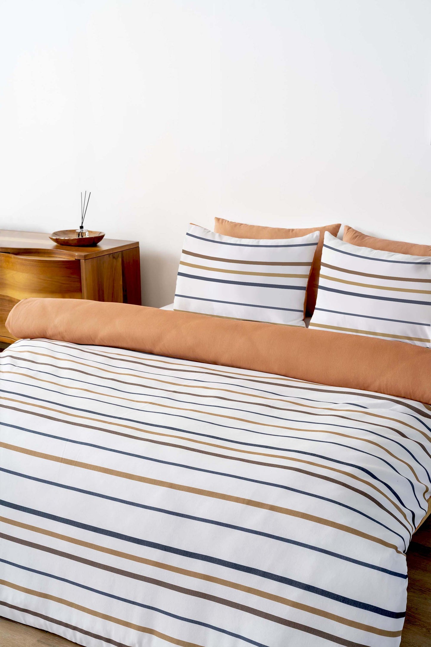 Aren Polycotton Double Size Duvet Cover Set, Zipper, 200×215 cm, 3-Piece