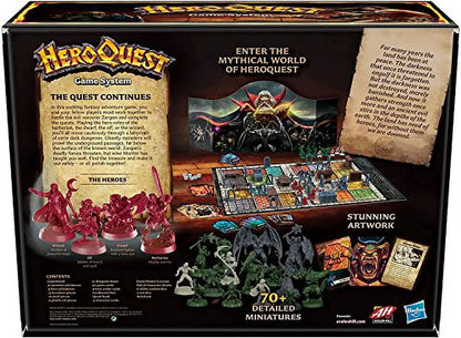 Hasbro Gaming Avalon Hill HeroQuest Game System Tabletop Board Game, Immersive Fantasy Dungeon Crawler Adventure Game for Ages 14 and Up, 2-5 Players