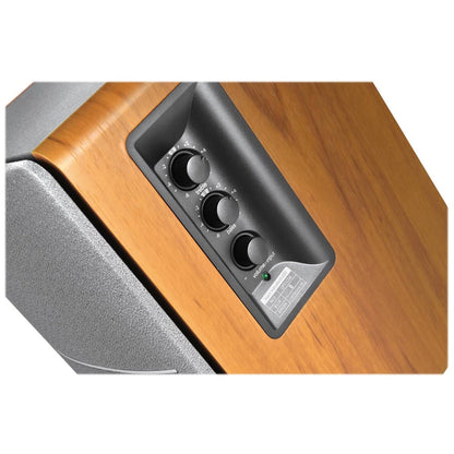 Edifier - R1280DB Powered Bluetooth Bookshelf Speakers, Computer Speakers - 42W RMS Optical Input - Wireless Studio Monitors - Brown
