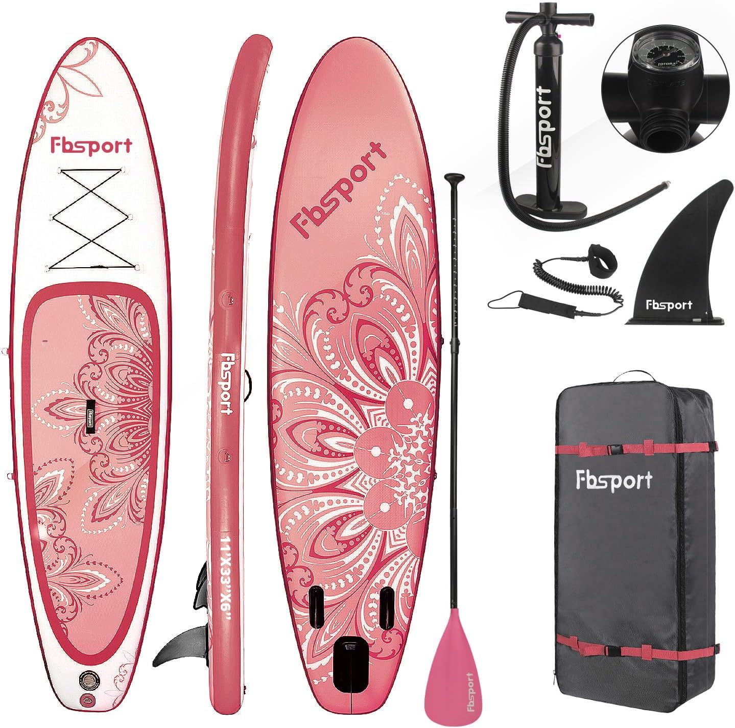 Premium Stand Up Paddle Board, Yoga Board with Durable SUP Accessories & Carry Bag | Wide Stance, Surf Control, Non-Slip Deck, Leash, Paddle and Pump for Youth & Adult
