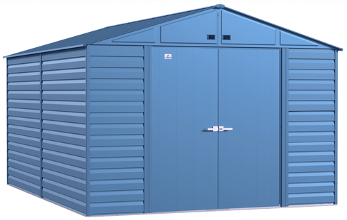 Arrow Select Steel Storage Shed, 10x14, Blue Grey