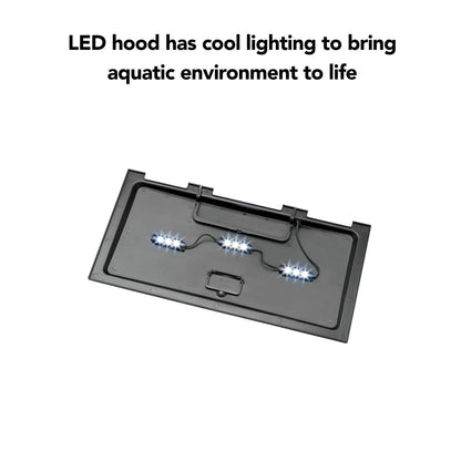 Aqueon Aquarium Starter Kit 10 Gallon Glass Fish Tank LED Lighting Filter and Heater