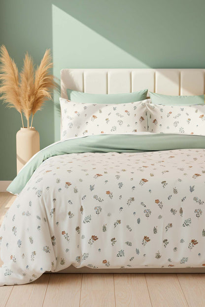Blush Polycotton Double Size Duvet Cover Set, Zipper, 200×215 cm, 3-Piece