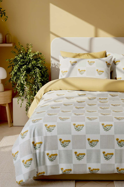 Sementa Polycotton Double Size Duvet Cover Set, Zipper, 200×215 cm, 3-Piece