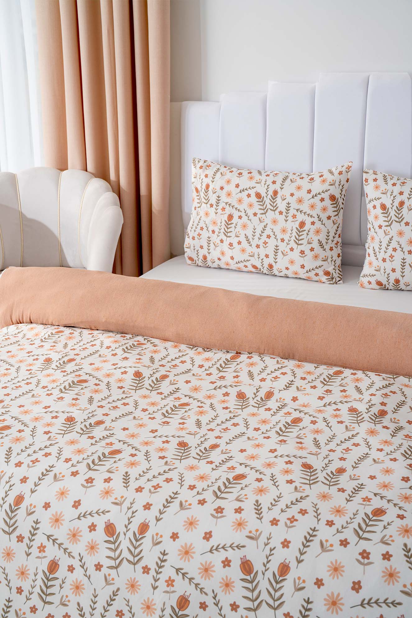 Triana Polycotton Double Size Duvet Cover Set, Zipper, 200×215 cm, 3-Piece