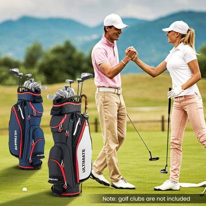 Golf Cart Bag with 14-Way Dividers, Lightweight Portable Golf Club Bag