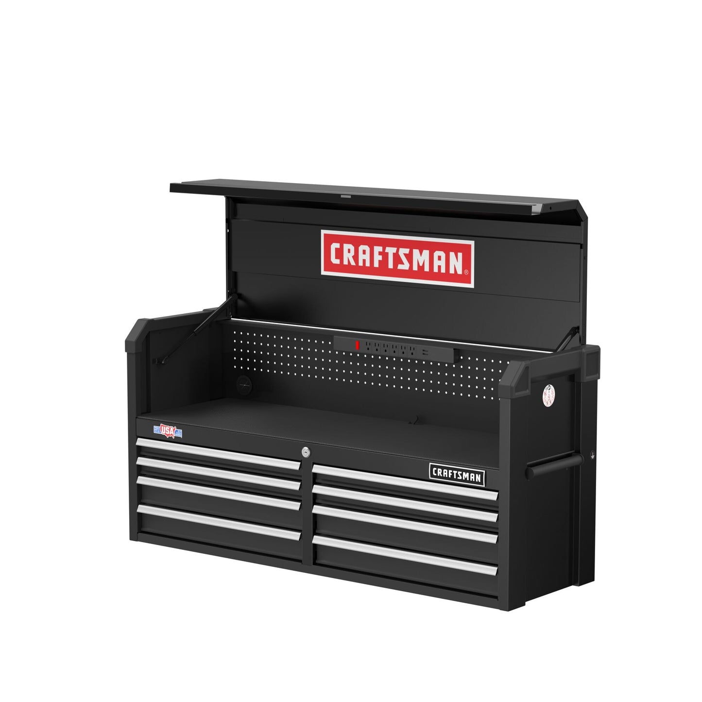 2000 Series 51.5-in W x 24.7-in H 8-Drawer Steel Tool Chest (Black)