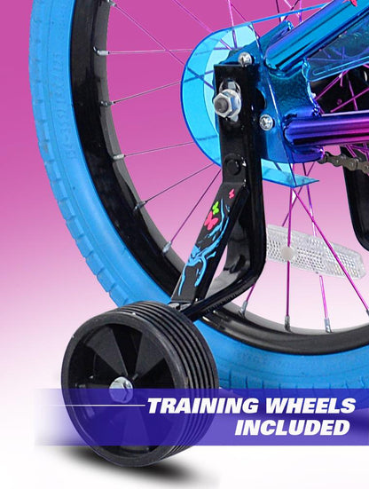 Genesis 18 Illusion Girl's Bike, Blue/Purple