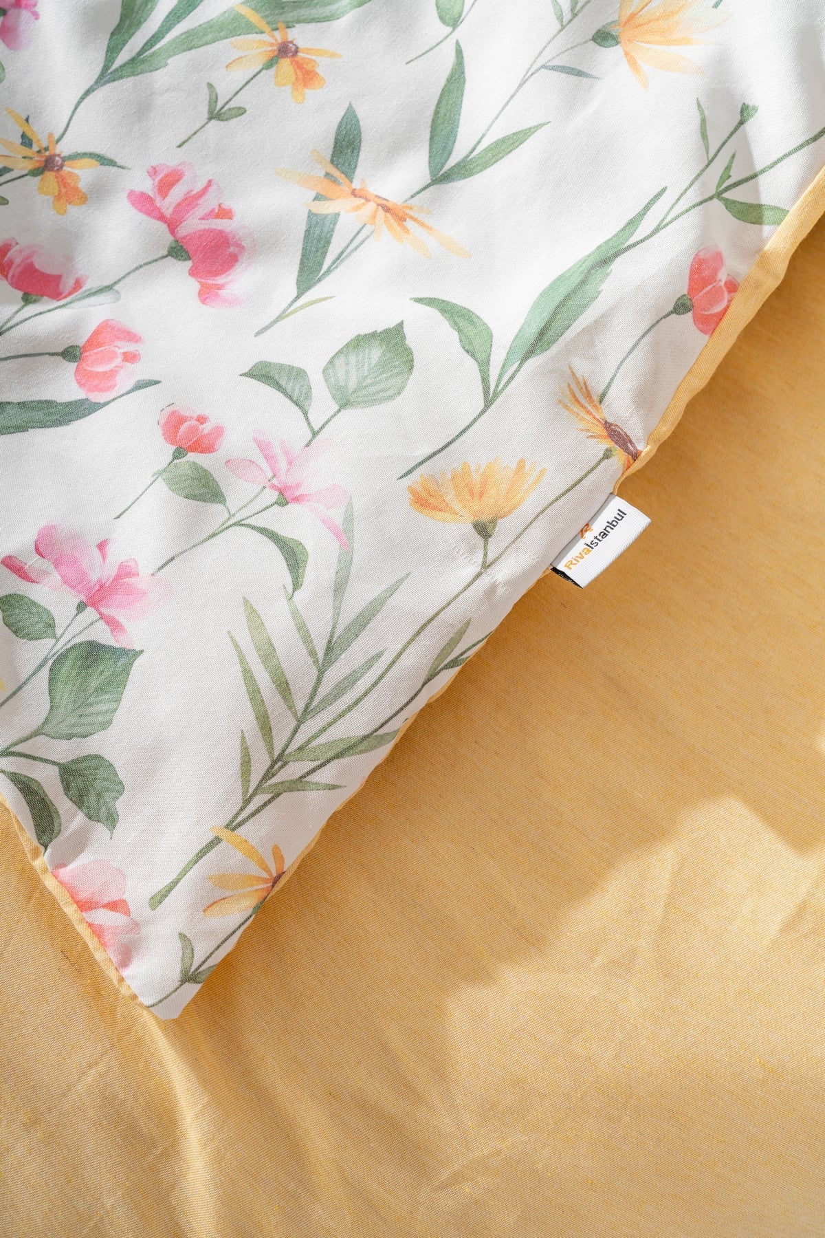Botanical Polycotton Double Size Duvet Cover Set, Zipper, 200×215 cm, 3-Piece