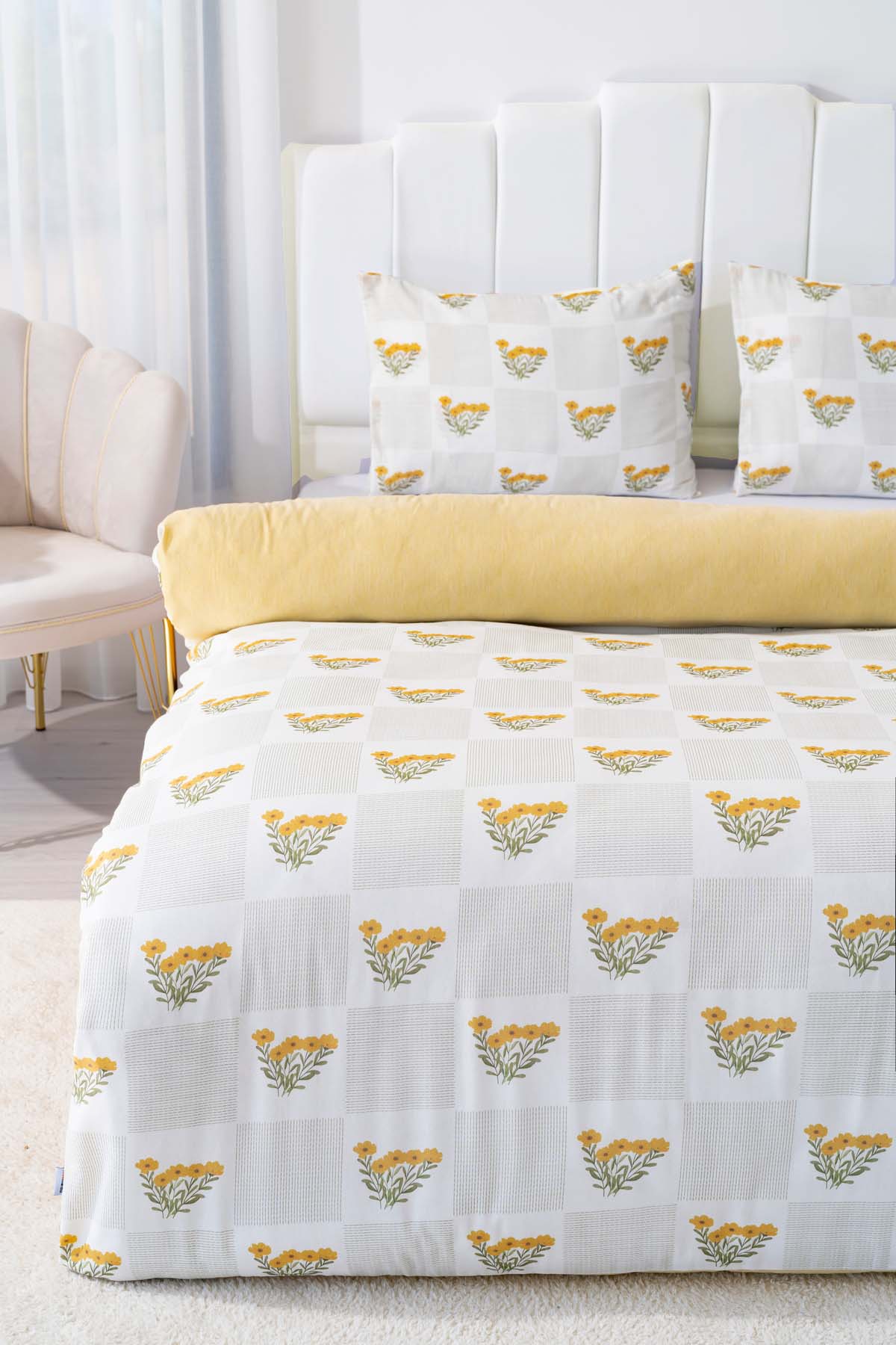 Sementa Polycotton Double Size Duvet Cover Set, Zipper, 200×215 cm, 3-Piece