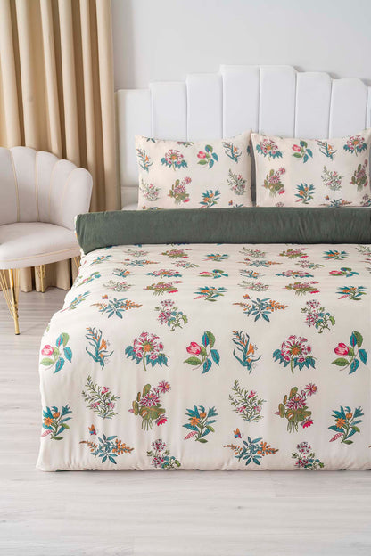 Bianca Polycotton Double Size Duvet Cover Set, Zipper, 200×215 cm, 3-Piece