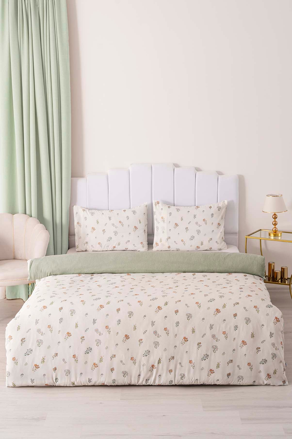 Blush Polycotton Double Size Duvet Cover Set, Zipper, 200×215 cm, 3-Piece