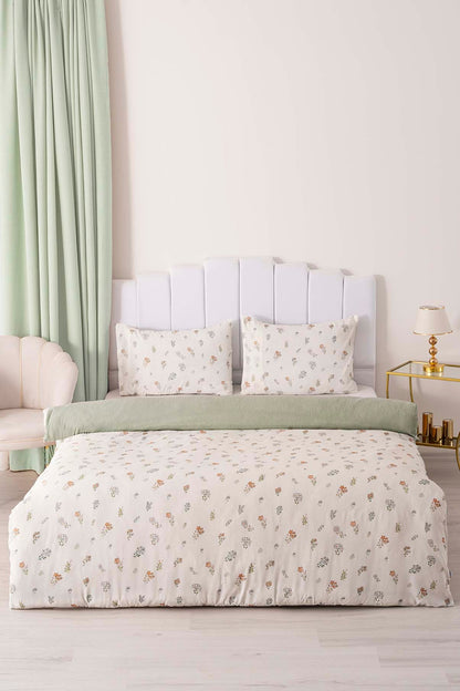 Blush Polycotton Double Size Duvet Cover Set, Zipper, 200×215 cm, 3-Piece
